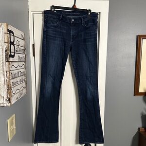 Citizens of Humanity Dark Blue Kelly Low-Rise Bootcut